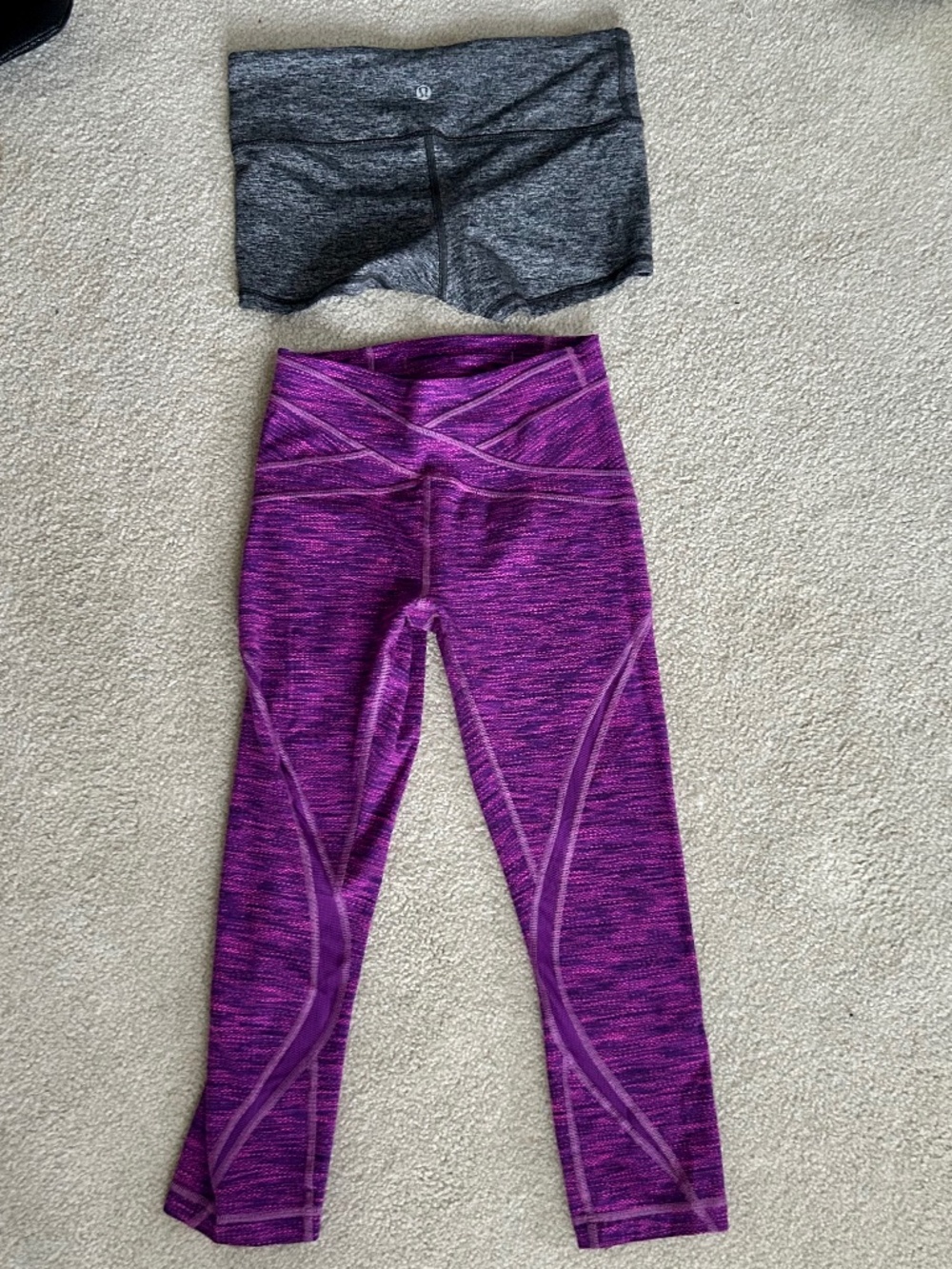 lululemon low waist capris & shorts 4